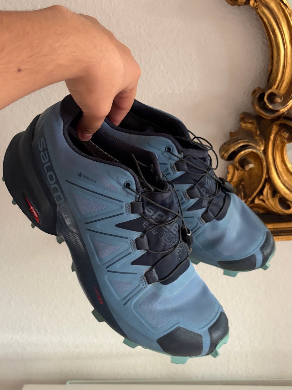 Salomon speed cross Women's Trail hiking Shoes Blue and gray